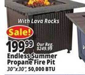 Ocean State Job Lot Endless Summer Propane Fire Pit offer
