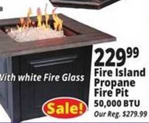 Ocean State Job Lot Fire Island Propane Fire Pit offer