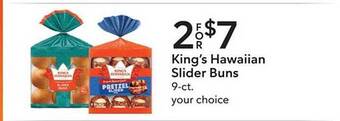 Publix King's Hawaiian Slider Buns offer
