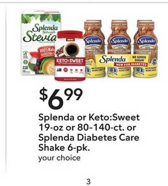 Publix Splenda Or Keto:sweet Or Splenda Diabetes Care Shake offer