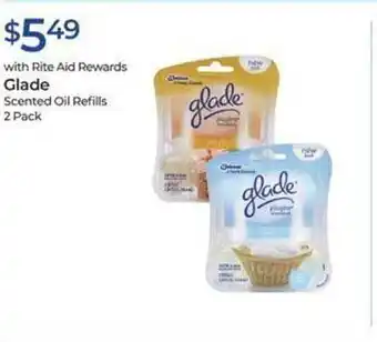 Rite Aid Glade Scented Oil Refills 2 Pack offer