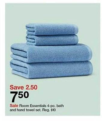Target Room Essentials 4-pc, Bath And Hand Towel Set offer