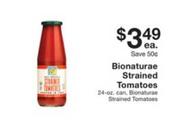 Fairway Store Market Bionaturae Strained Tomatoes offer