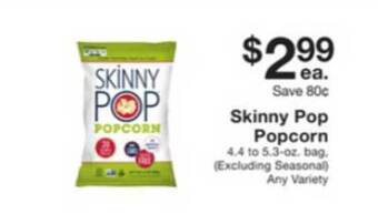 Fairway Store Market Skinny Pop Popcorn offer