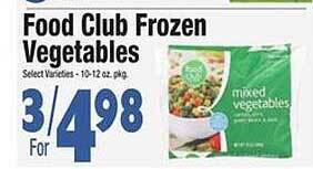 King Kullen Food Club Frozen Vegetables offer