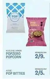Kings Food Markets Popzero Popcorn, Pop Bitties offer