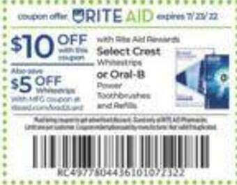 Rite Aid Crest Or Oral-b offer