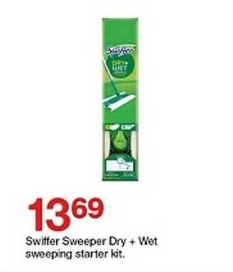 Target Swiffer Sweeper Dry + Wet Sweeping Starter Kit offer