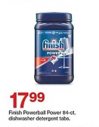 Target Finish Powerball Power 84-ct Dishwasher Detergent Tabs offer