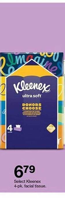 Target Select Kleenex 4-pk Facial Tissue offer