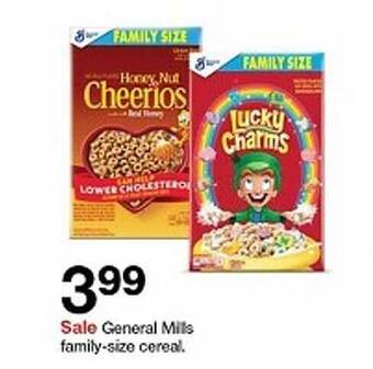 Target General Mills Family-size Cereal offer