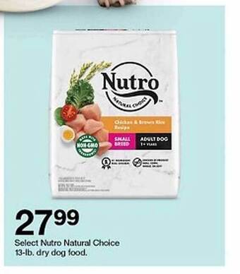 Target Select Nutro Natural Choice 13-lb Dry Dog Food offer