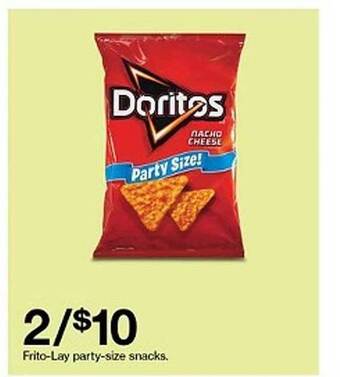 Target Frito-lay Party-size Snacks offer
