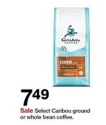 Target Select Caribou Ground Or Whole Bean Coffee offer