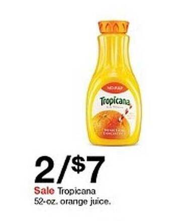 Target Tropicana 52-oz Orange Juice offer