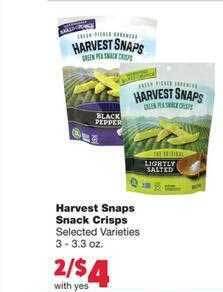 Family Fare Harvest Snaps Snack Crisps offer