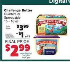 Family Fare Challenge Butter offer