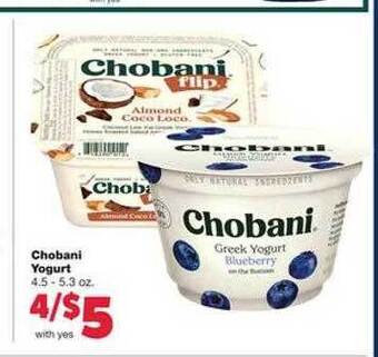 Family Fare Chobani Yogurt offer