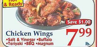 Market Basket Chicken Wings offer