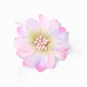Claire's Muticolored flower hair clip - pink offer