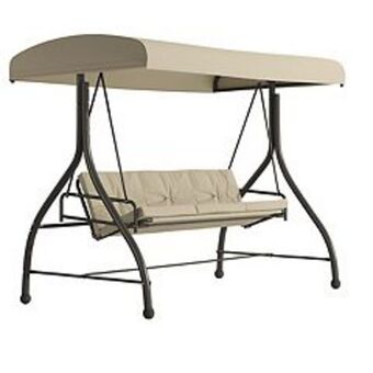 Kohl's Flash furniture 3-seat outdoor patio canopy swing bed offer