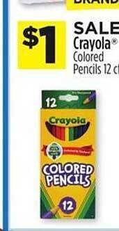 Dollar General Crayola Colored Pencils offer
