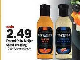 Meijer Frederik's By Meijer Salad Dressing offer