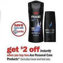 Meijer Axe Personal Care Products offer