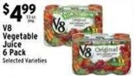 Met Foodmarkets V8 Vegetable Juice offer
