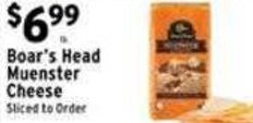 Met Foodmarkets Boar's Head Muenster Cheese offer