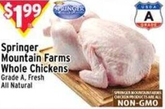 Met Foodmarkets Springer Mountain Farms Whole Chickens offer