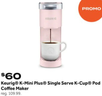 Bed Bath & Beyond Keurig K-Mini Plus Single Serve K-Cup Pod Coffee Maker offer