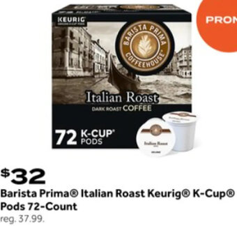 Bed Bath & Beyond Barista Prima Italian Roast Keurig K-Cup Pods 72-Count offer