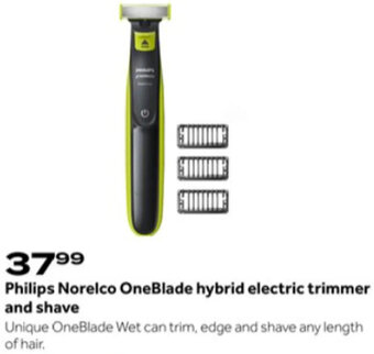 Bed Bath & Beyond Philips Norelco OneBlade Hybrid Electric Trimmer And Shave offer