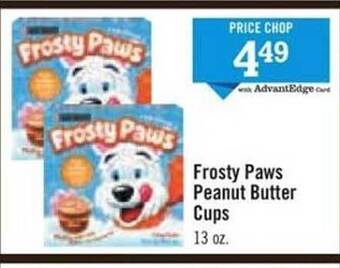 Price Chopper Frosty Paws Peanut Butter Cups offer