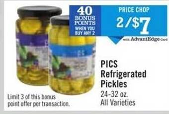 Price Chopper Pics Refrigerated Pickles offer