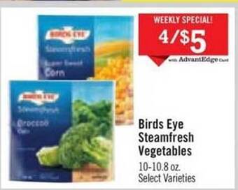 Price Chopper Birds Eye Steamfresh Vegetables offer