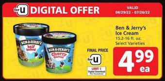 Safeway Ben & Jerry's Ice Cream offer