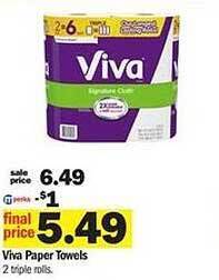 Meijer Viva Paper Towels offer
