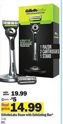 Meijer Gillettelabs Razor With Exfolianting Bar offer