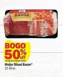 Meijer Meijer Sliced Bacon offer