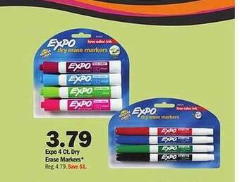 Meijer Expo 4 Ct. Dry Erase Markers offer
