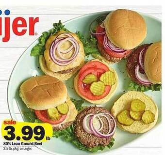 Meijer 80% Lean Ground Beef offer