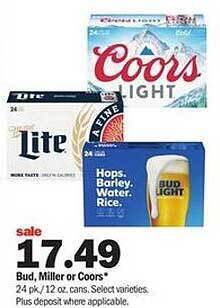 Meijer Bud Miller Or Coors offer