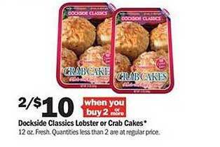 Meijer Dockside Classics Lobster Or Crab Cakes offer