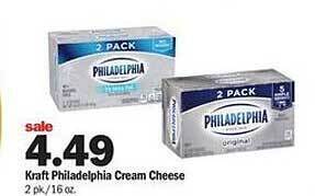Meijer Kraft Philadelphia Cream Cheese offer