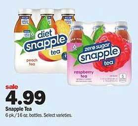 Meijer Snapple Tea offer