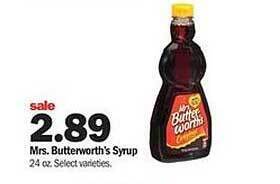 Meijer Mrs. Butterworth's Syrup offer
