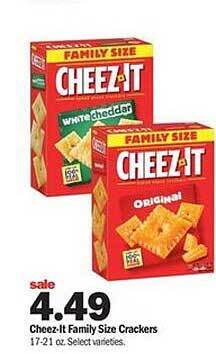 Meijer Cheez-it Family Size Crackers offer