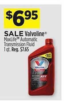 Dollar General Valvoline Maxlife Automatic Transmission Fluid offer